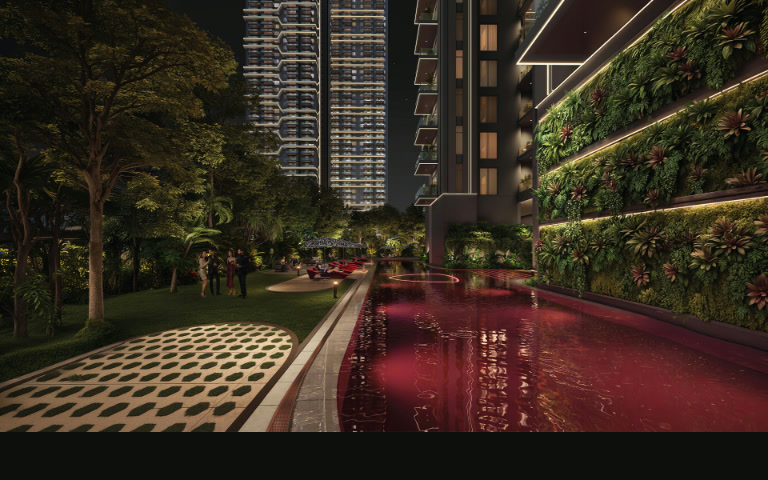 Tonino Lamborghini Residences pool artistic impression