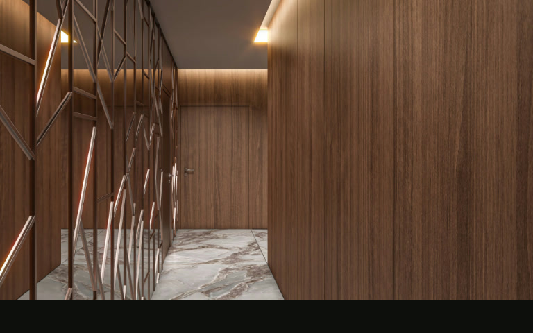Tonino Lamborghini Residences lift hall artistic impression