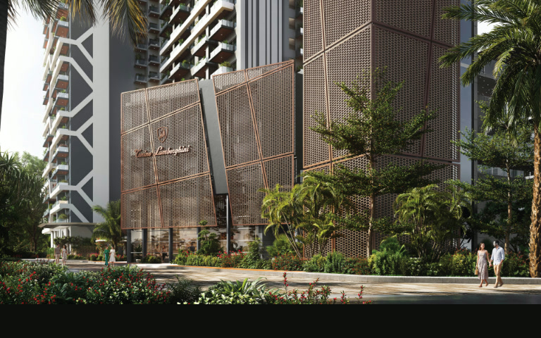 Tonino Lamborghini Residences clubhouse artistic impression